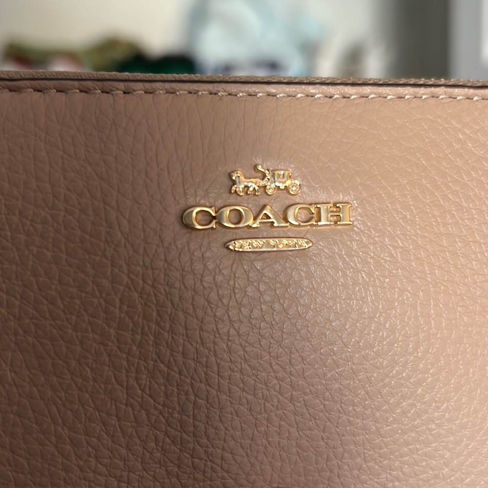 New Beige Coach Wallet